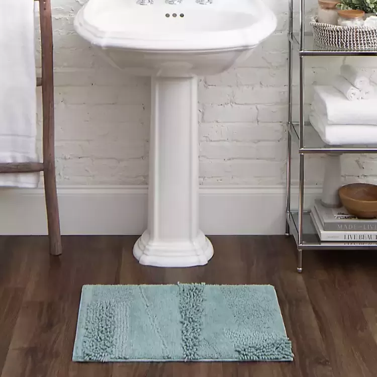 Mint Asymmetrical Cotton Bath Mat, 60 in.>Kirklands Home Cheap