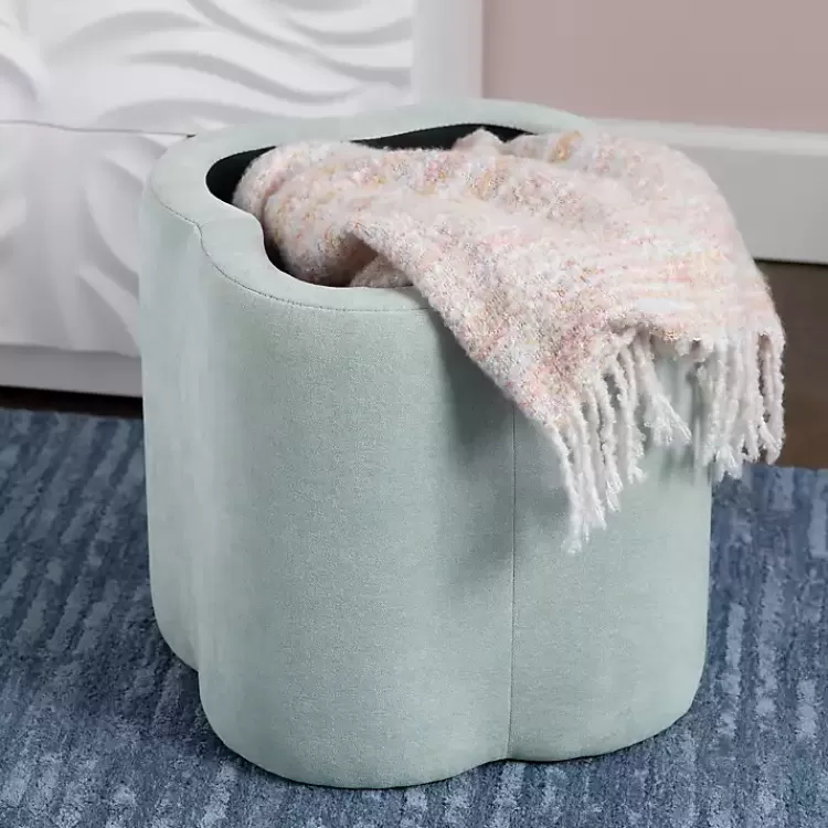 mint_green_chenille_flower_storage_ottoman_5.webp Mint Chenille Flower Storage Ottoman>Kirklands Home Shop