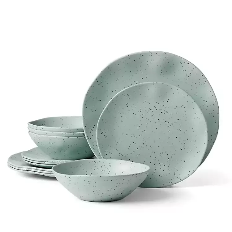 Mint Terrazzo 12-pc. Melamine Dinnerware Set>Kirklands Home Shop