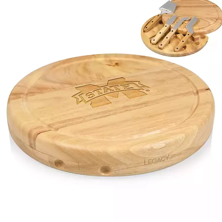 mississippi_state_cheese_board_and_tool_set_4.webp Mississippi State Cheese Board and Tool Set>Kirklands Home Discount