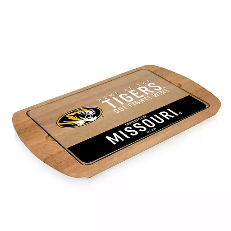 Missouri Tigers Wood and Glass Serving Board>Kirklands Home Fashion