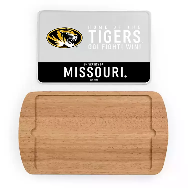 Missouri Tigers Wood and Glass Serving Board>Kirklands Home Fashion