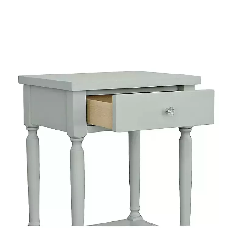Mist Rectangle Accent Table with Charging Station>Kirklands Home Hot