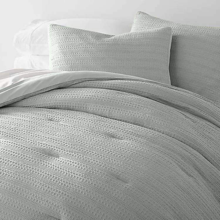 Mist Waffle Ultra-Soft 3-pc. Queen Comforter Set>Kirklands Home Clearance