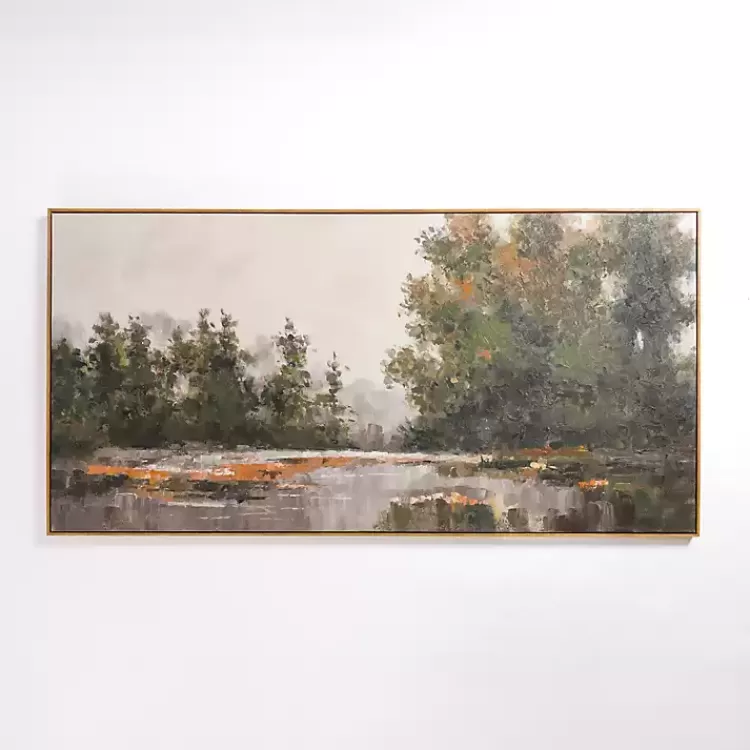 Misty Fall Landscape Framed Canvas Art Print>Kirklands Home Sale