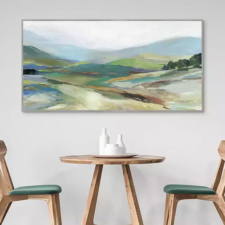 Misty Landscape Framed Canvas Art Print>Kirklands Home Fashion