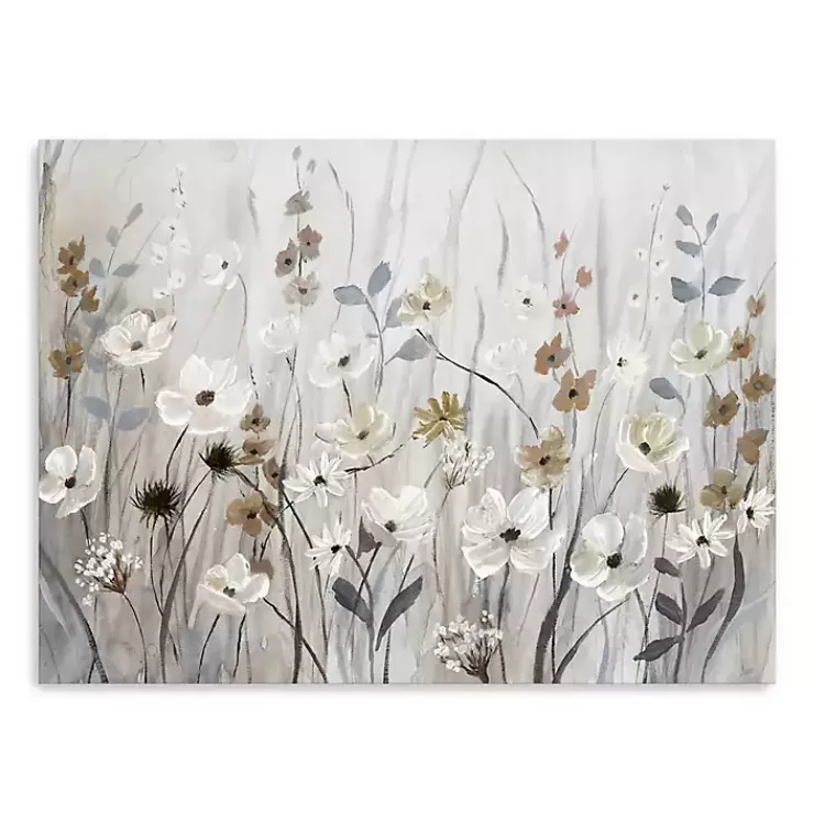 Misty Meadow Field Large Canvas Art Print>Kirklands Home Hot