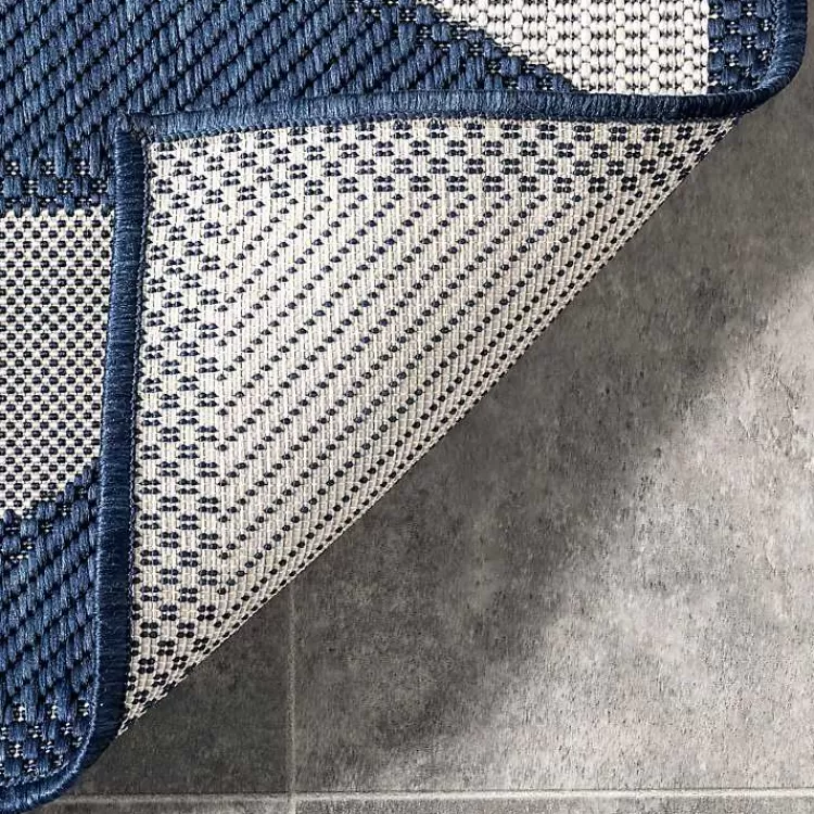 mitchell_blue_geo_diamonds_outdoor_rug_x_5-1.webp Mitchell Blue Geo Diamonds Outdoor Rug, 5x8>Kirklands Home Cheap