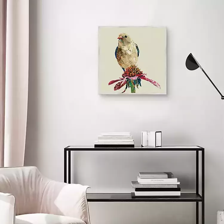 mixed_media_bird_ii_framed_canvas_art_print_2.webp Mixed Media Bird II Framed Canvas Art Print>Kirklands Home Shop