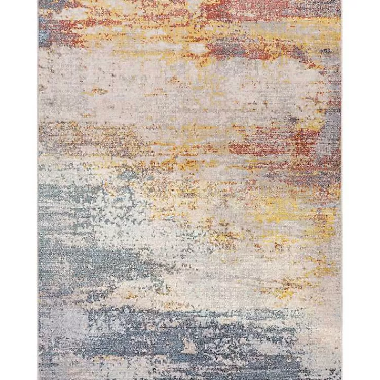 Modern Abstract Sunset Area Rug, 8x12>Kirklands Home Clearance