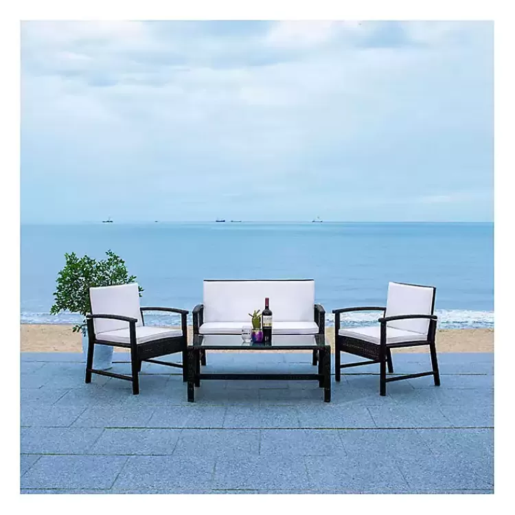 Modern Wicker 4-pc. Outdoor Living Set>Kirklands Home Sale