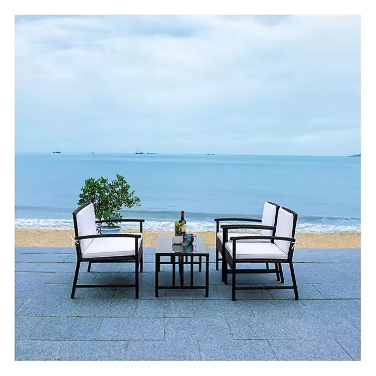 Modern Wicker 4-pc. Outdoor Living Set>Kirklands Home Sale