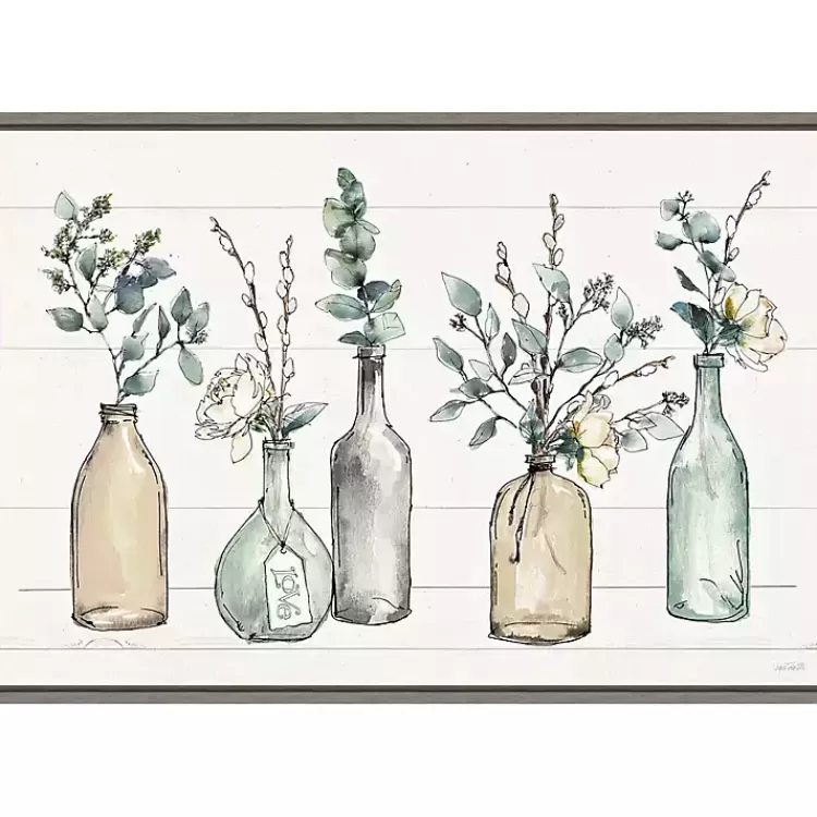 Modern Farmhouse Floral Framed Canvas Art Print>Kirklands Home Cheap