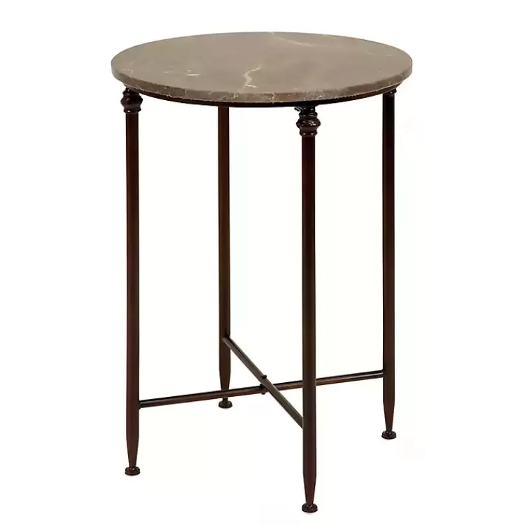 Modern Metal and Marble Accent Table>Kirklands Home Best