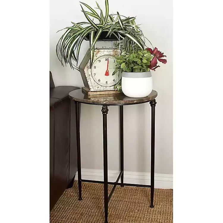 Modern Metal and Marble Accent Table>Kirklands Home Best
