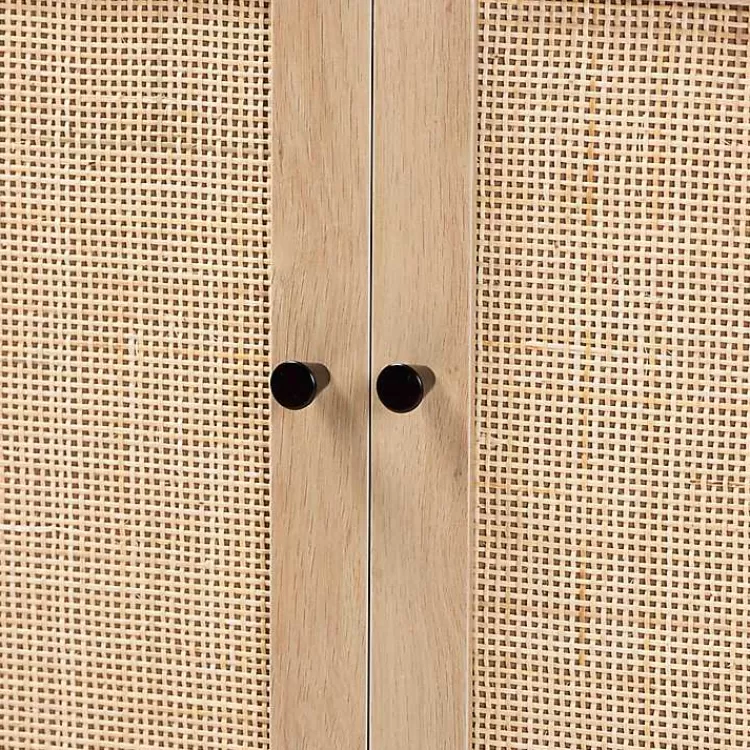 modern_natural_wood_rattan_cabinet_4.webp Modern Natural Wood Rat Cabinet>Kirklands Home Clearance