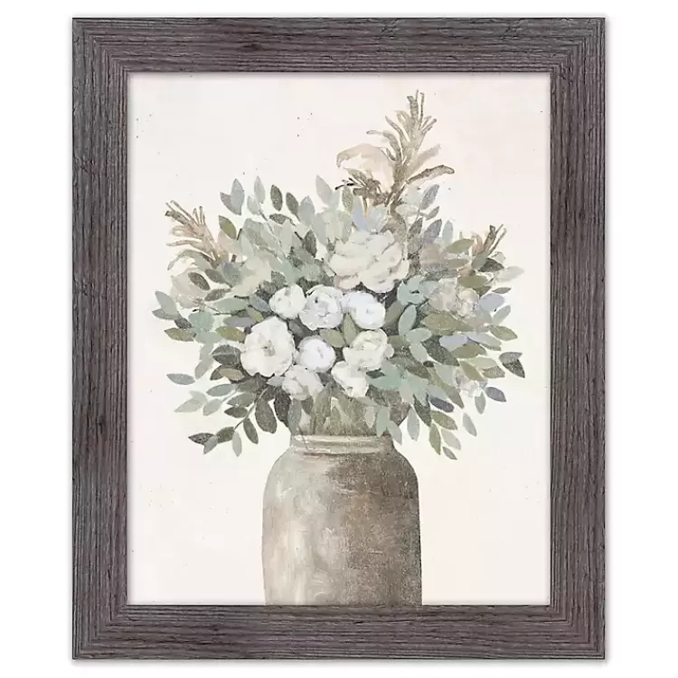 Modern Transitional Flowers Framed Wall Art>Kirklands Home New