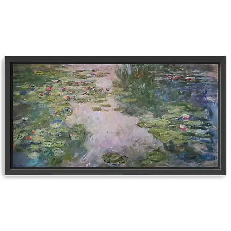 Monet Water Lilies Framed Canvas Art Print>Kirklands Home Online