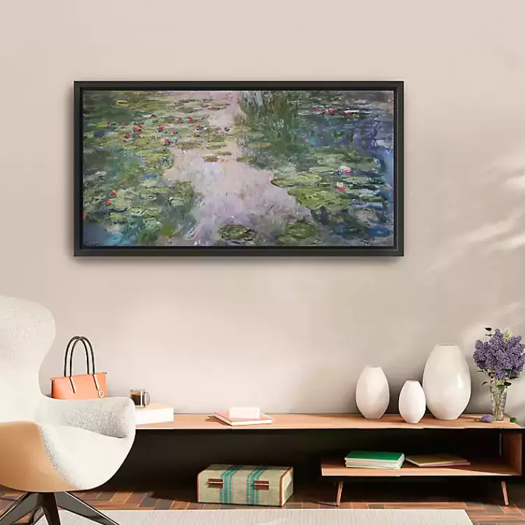 Monet Water Lilies Framed Canvas Art Print>Kirklands Home Online