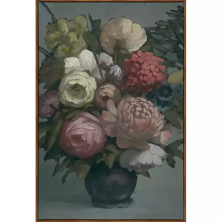 Moody Floral Bouquet Framed Canvas Art Print>Kirklands Home Sale