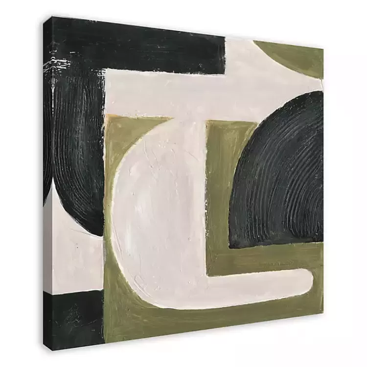 Moody Green Shapes I Canvas Art Print>Kirklands Home New