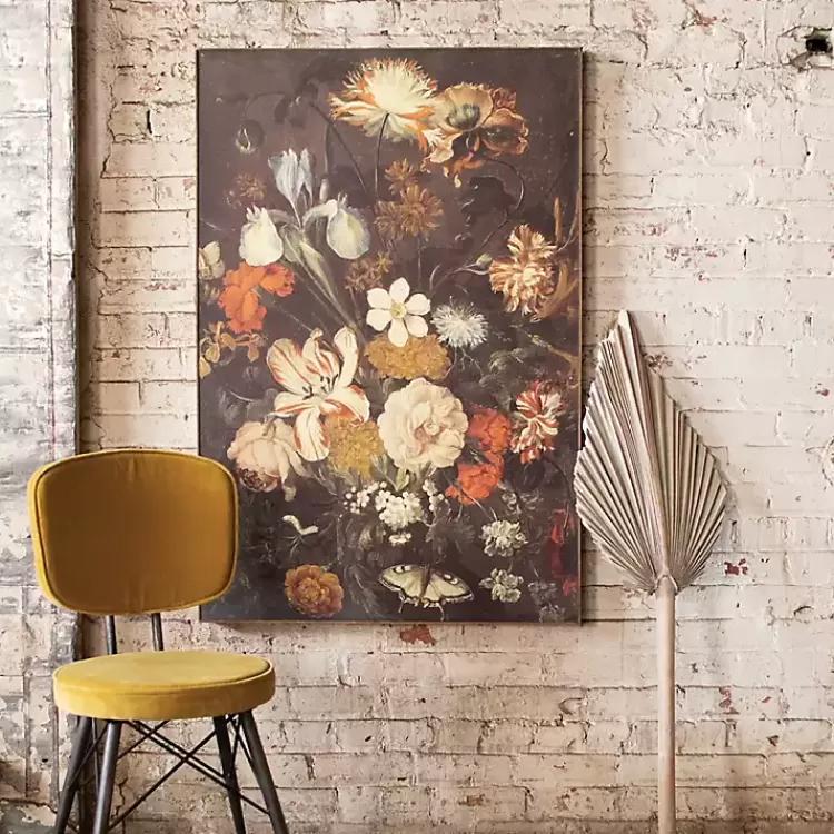 Moody Mixed Bouquet Canvas Art Print>Kirklands Home Outlet