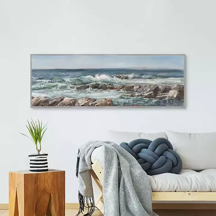Moody Ocean View Framed Canvas Art Print>Kirklands Home Shop