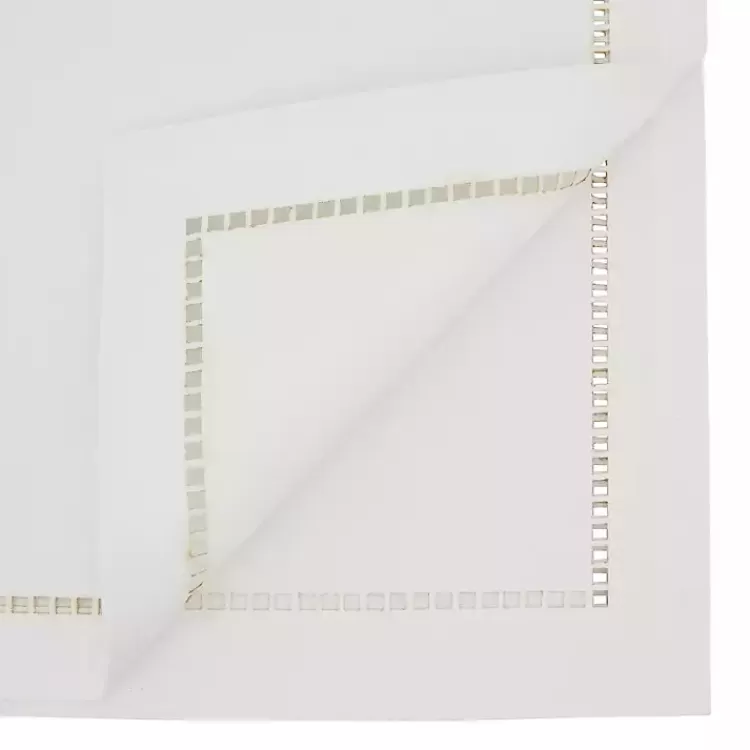 Moonbeam Hemstitch Border Table Runner>Kirklands Home Clearance