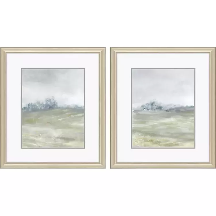 Morning Mist Framed Canvas Art Prints, Set of 2>Kirklands Home Store