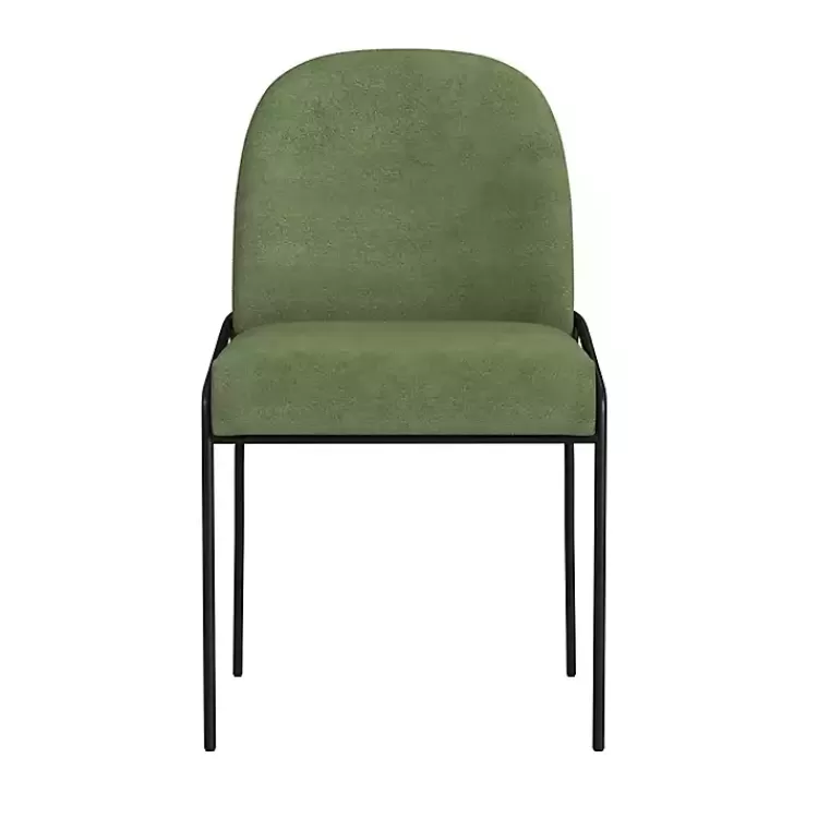 Moss Velvet Metal Dining Chair>Kirklands Home Shop