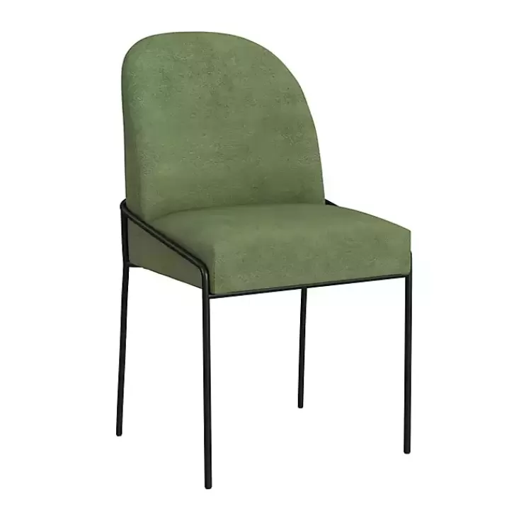 Moss Velvet Metal Dining Chair>Kirklands Home Shop