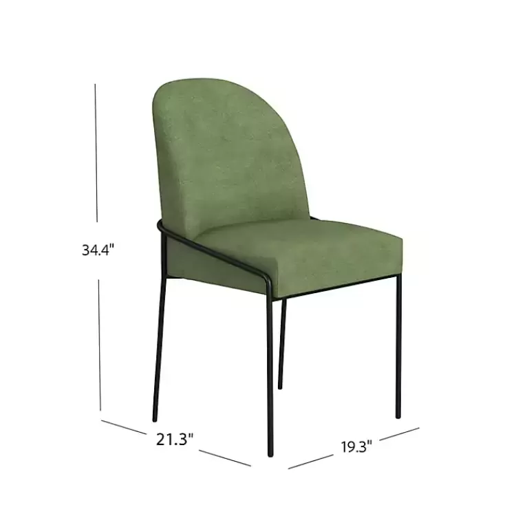 moss_green_velvet_metal_dining_chair_4.webp Moss Velvet Metal Dining Chair>Kirklands Home Shop