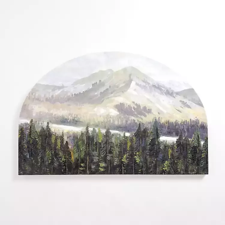 Mountain Top Forest Arched Canvas Art Print>Kirklands Home Clearance
