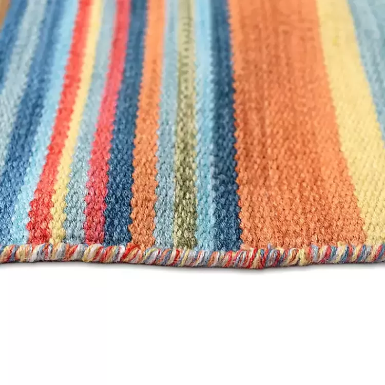multi_dhurri_stripe_indooroutdoor_area_rug_x_5.webp Multi Dhurri Stripe Indoor/Outdoor Area Rug, 5x7>Kirklands Home Online