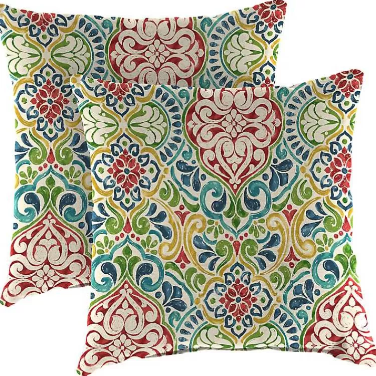 Multi Fiorella Outdoor Pillows, Set of 2>Kirklands Home Discount