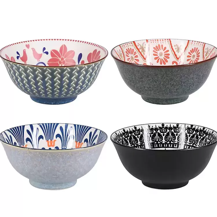 Patterned Ceramic 8-pc. Bowl Set>Kirklands Home Shop