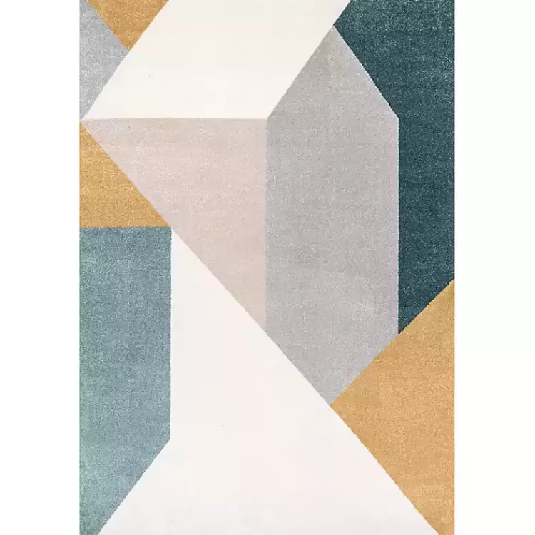 Multicolor Abstract Shapes Area Rug, 6x9>Kirklands Home Flash Sale