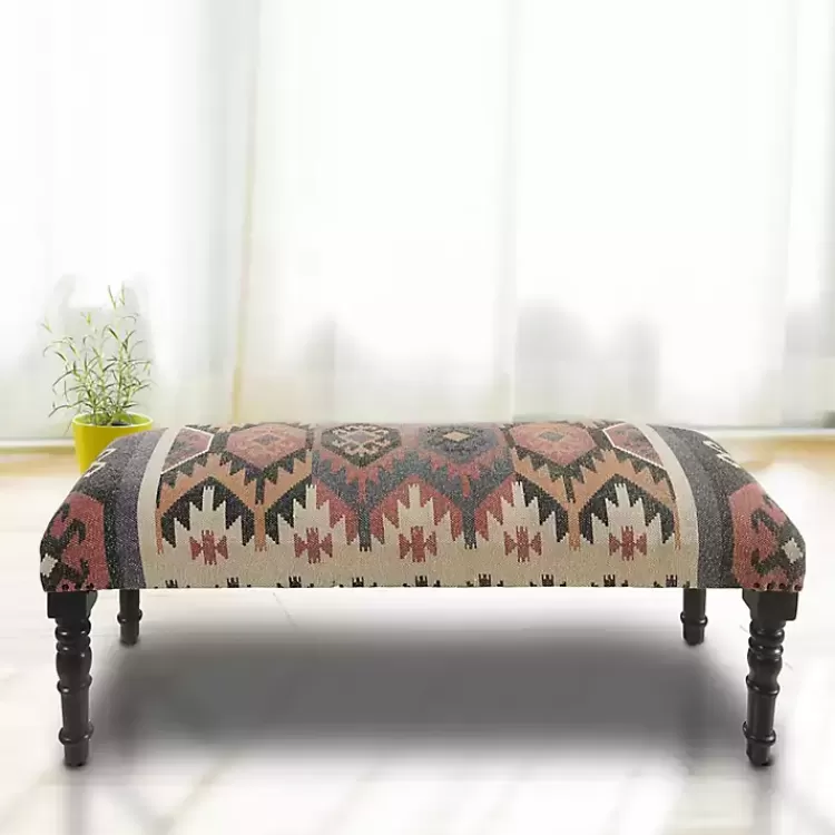 multicolor_southwestern_geometric_bench_5.webp Multicolor Southwestern Geometric Bench>Kirklands Home Outlet