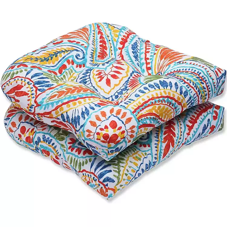Multicolor Ummi Wicker Cushions, Set of 2>Kirklands Home Discount