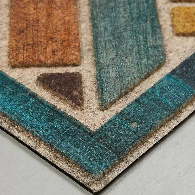 multicolor_woodblock_garden_doormat_2.webp color Woodblock Garden Doormat>Kirklands Home Clearance