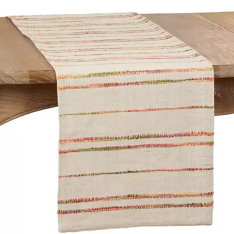 Multicolor Woven Lines Table Runner, 90 in.>Kirklands Home Discount