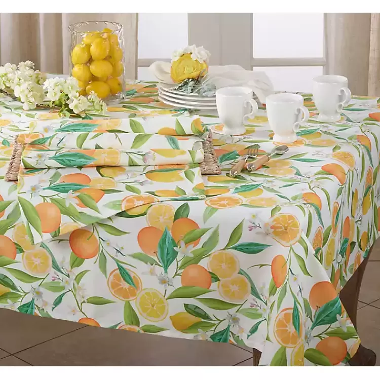 multicolored_lemon_and_orange_polyester_runner_2.webp colored Lemon and Orange Polyester Runner>Kirklands Home Outlet