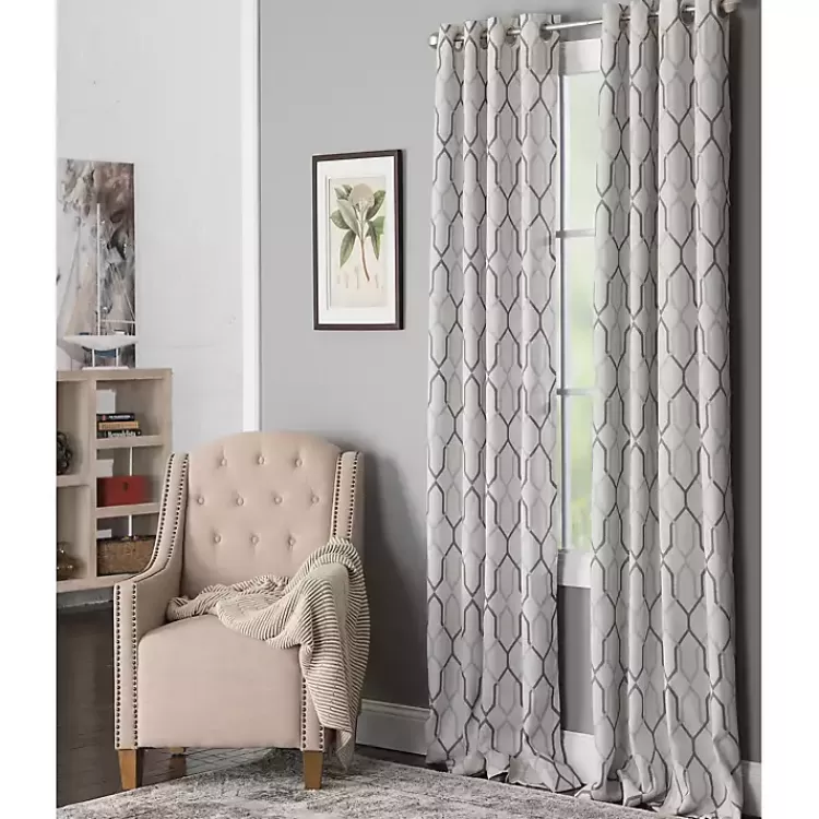 mushroom_interlock_single_curtain_panel__in_2.webp Mushroom Interlock Single Curtain Panel, 84 in.>Kirklands Home Best Sale