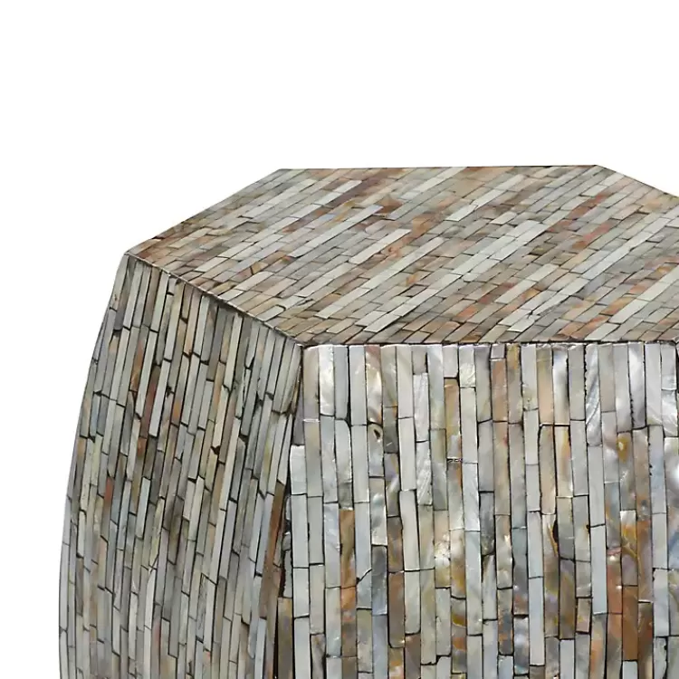 mussel_shell_hexagonal_accent_table_2.webp Mussel Shell Hexagonal Accent Table>Kirklands Home Sale