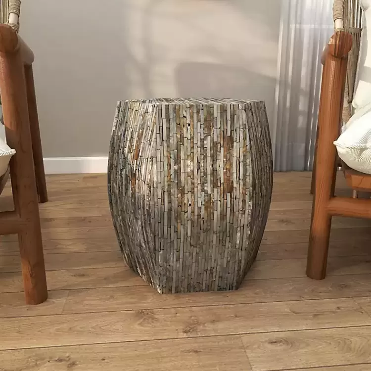 mussel_shell_hexagonal_accent_table_8.webp Mussel Shell Hexagonal Accent Table>Kirklands Home Sale