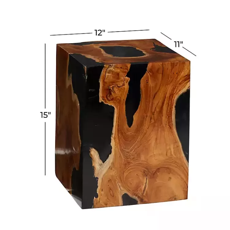 natural_abstract_teak_wood_grain_accent_table_2.webp Natural Abstract Teak Wood Grain Accent Table>Kirklands Home Shop