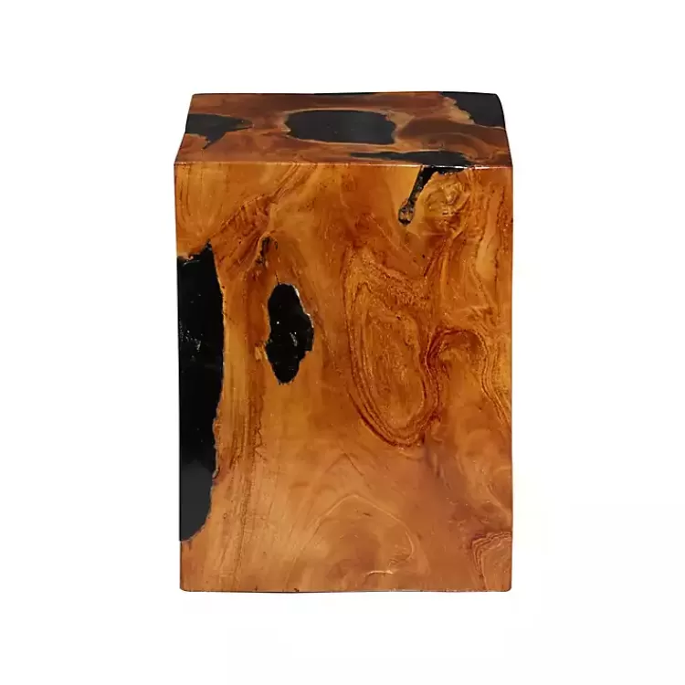 natural_abstract_teak_wood_grain_accent_table_3.webp Natural Abstract Teak Wood Grain Accent Table>Kirklands Home Shop