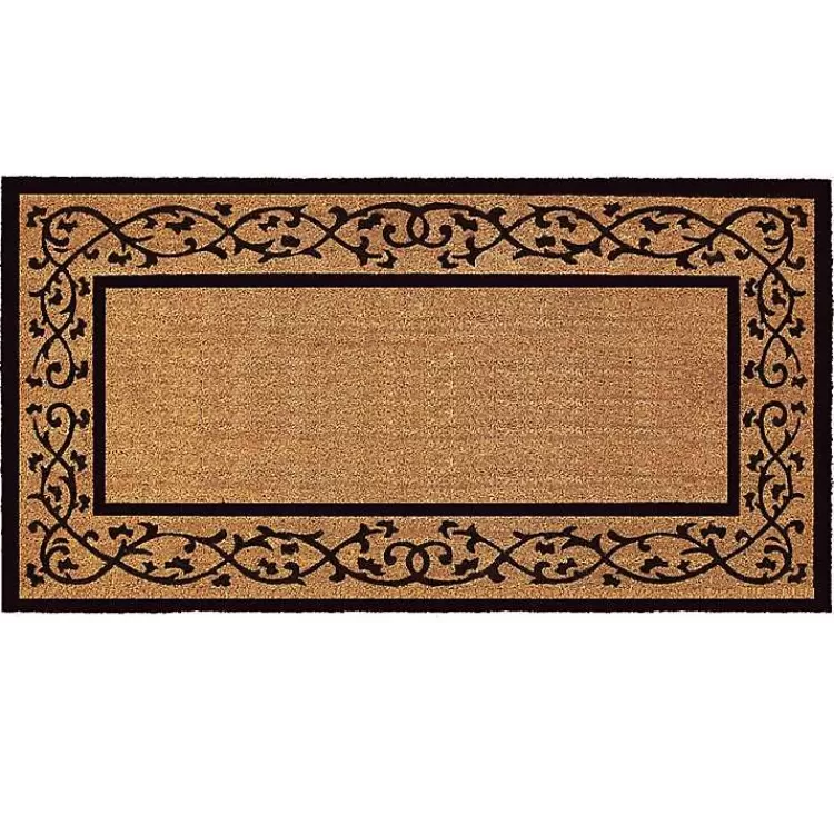 Natural and Black Abby Doormat, 48x30 in.>Kirklands Home Fashion