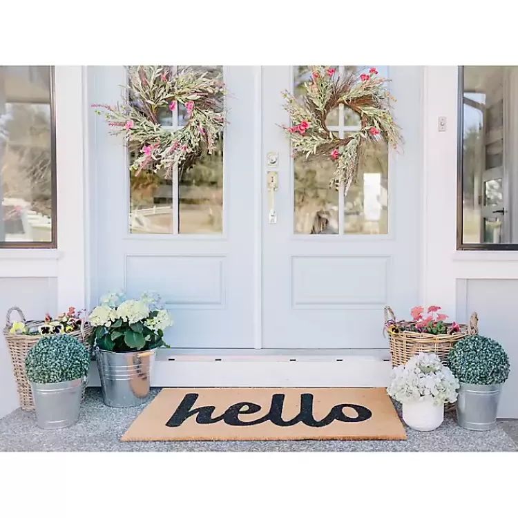 natural_and_black_coir_hello_doormat_x_in_2.webp Natural and Black Coir Hello Doormat, 36x24 in.>Kirklands Home Cheap