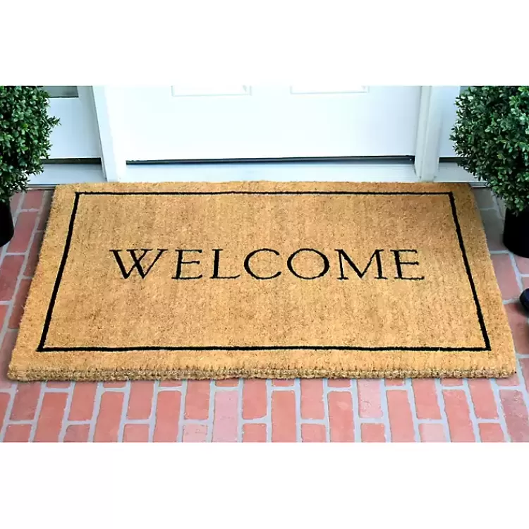 natural_and_black_welcome_doormat_x_in_2.webp Natural and Black Welcome Doormat, 48x30 in.>Kirklands Home Cheap